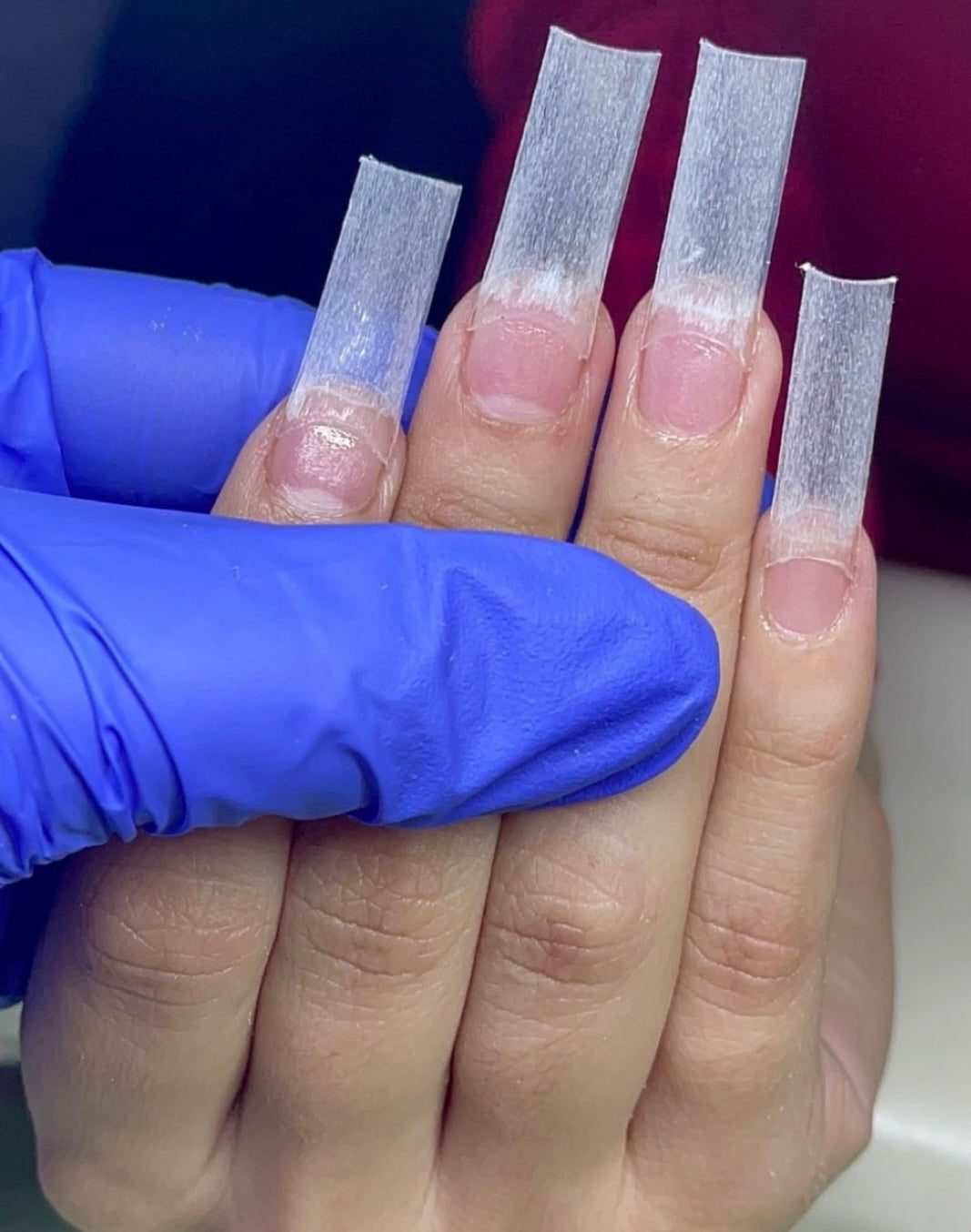 Square XXL nail tips (No c-curve)