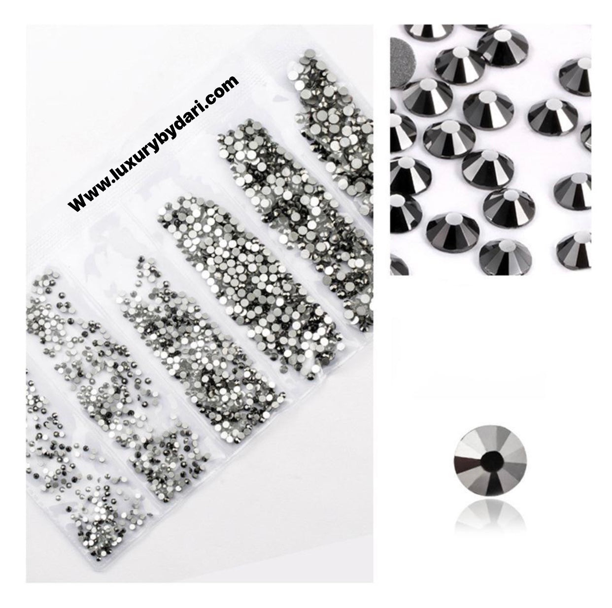 Rhinestones Mix- Silver Pack