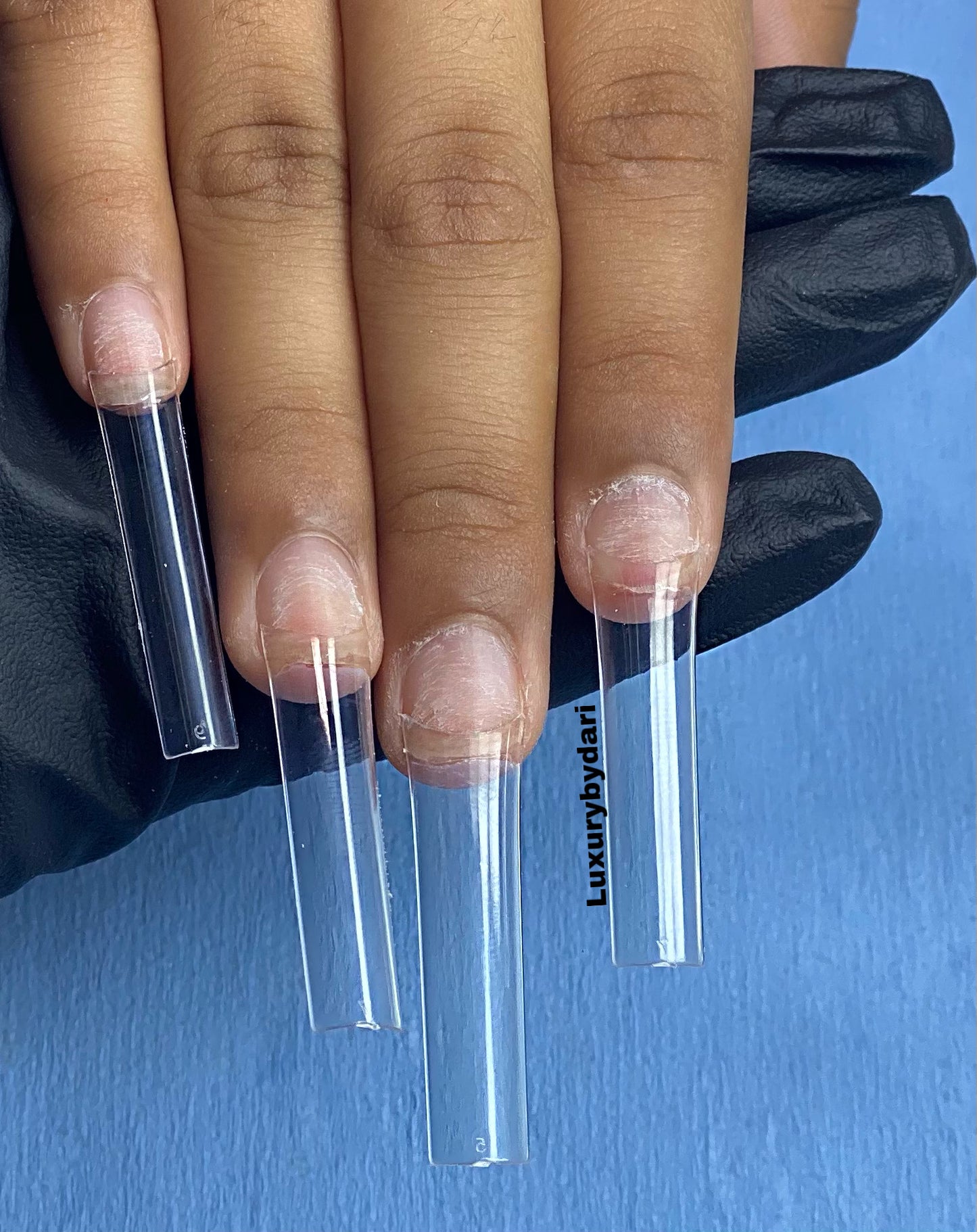 Square XXL nail tips (No c-curve)