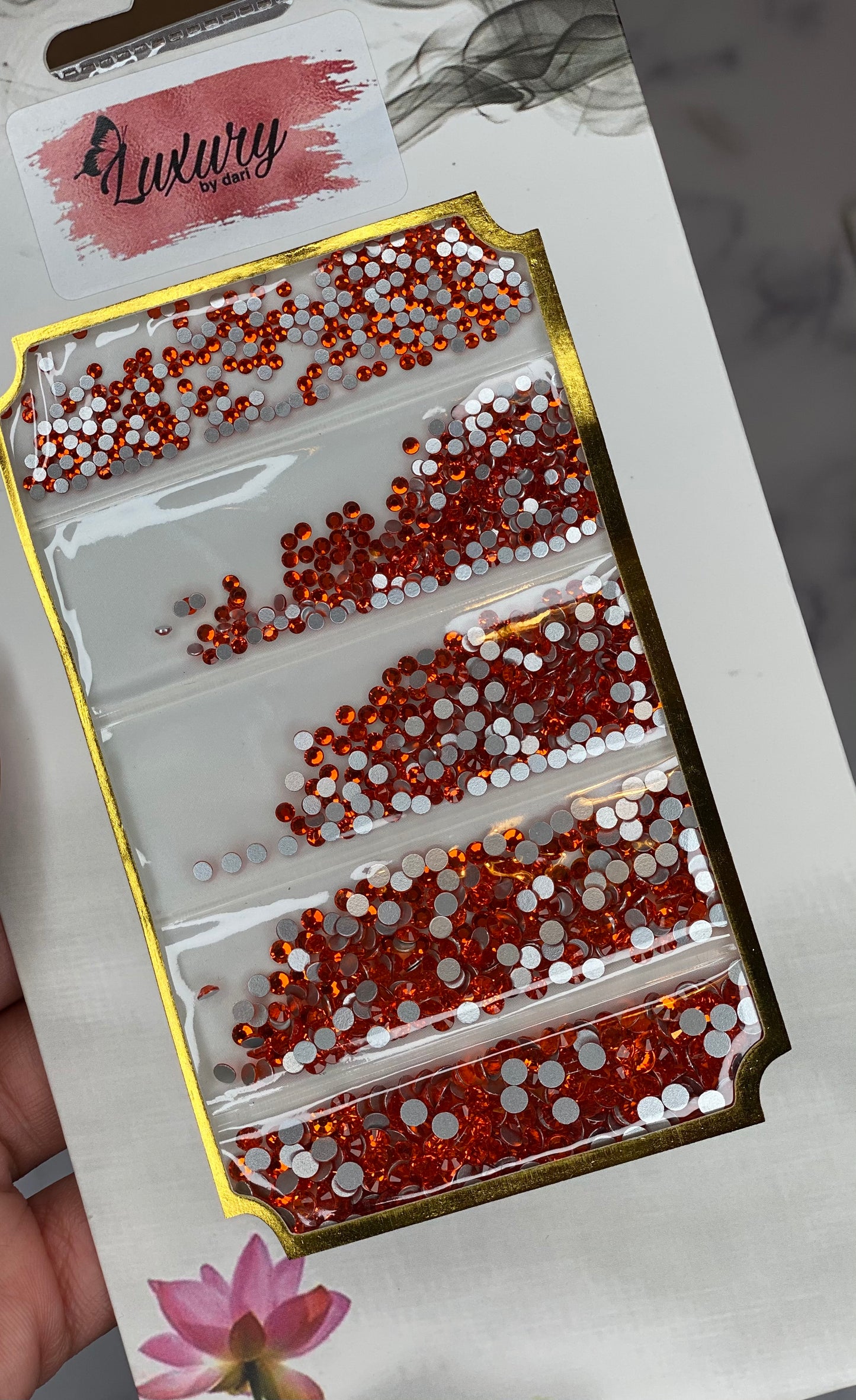 Rhinestones Mix- Orange Pack