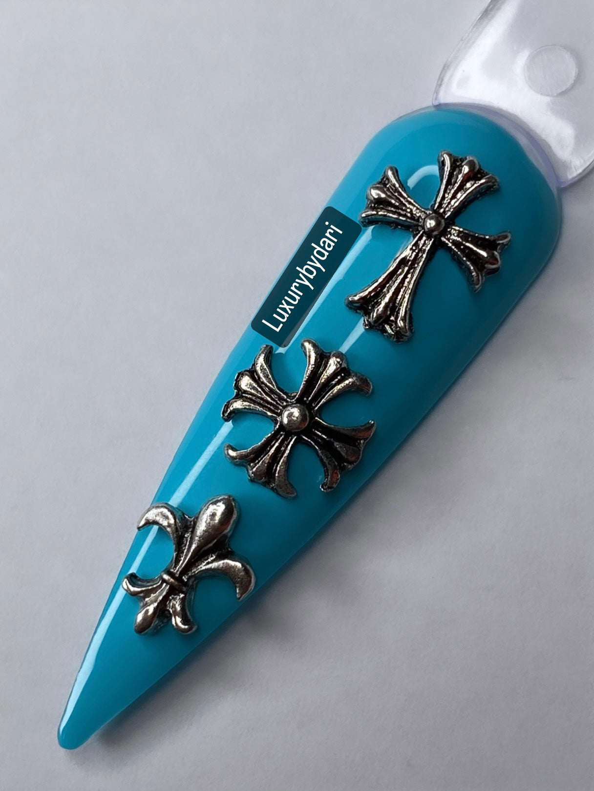 Cross Nail Charm-Black