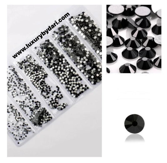 Rhinestones Mix- Black Pack