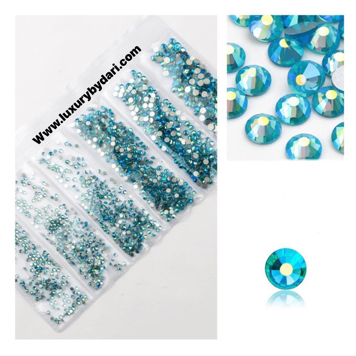 Rhinestones Mix- Ocean Blue Pack