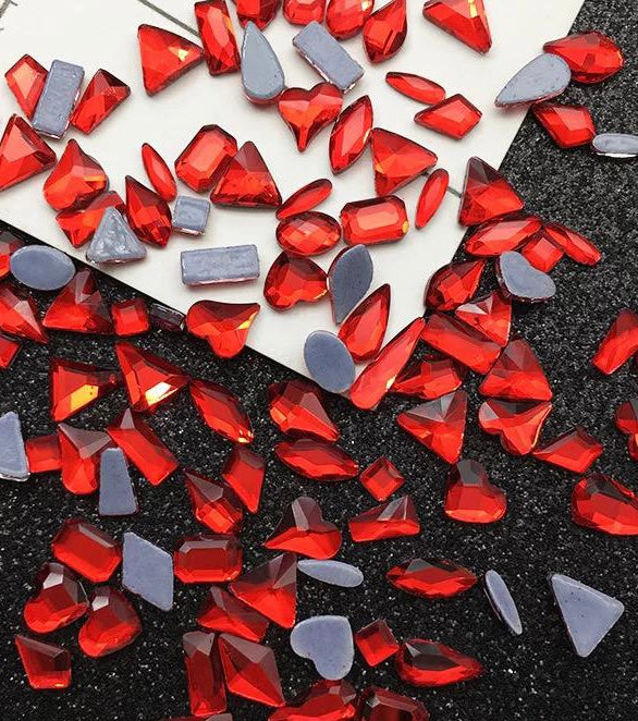 Rhinestone Red Rhinestones Mix- Red – Luxury By Dari