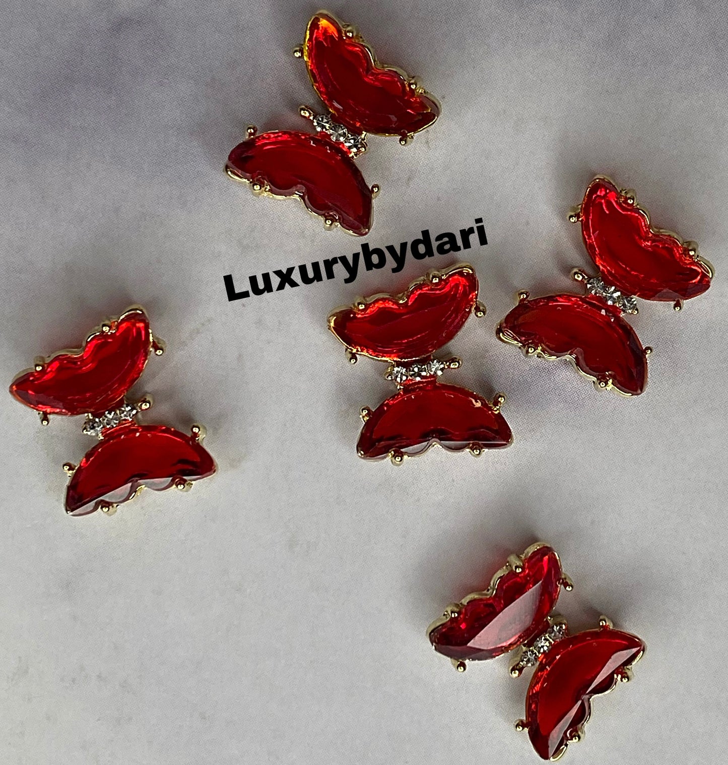 Butterfly Stones-Red