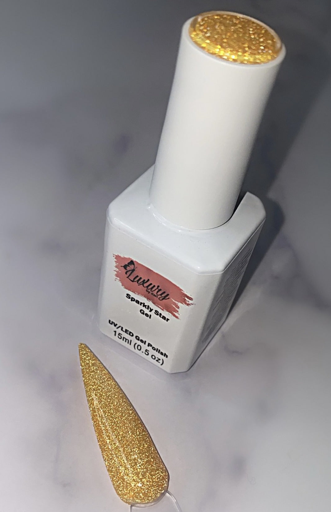 glitter reflective gal nail polish