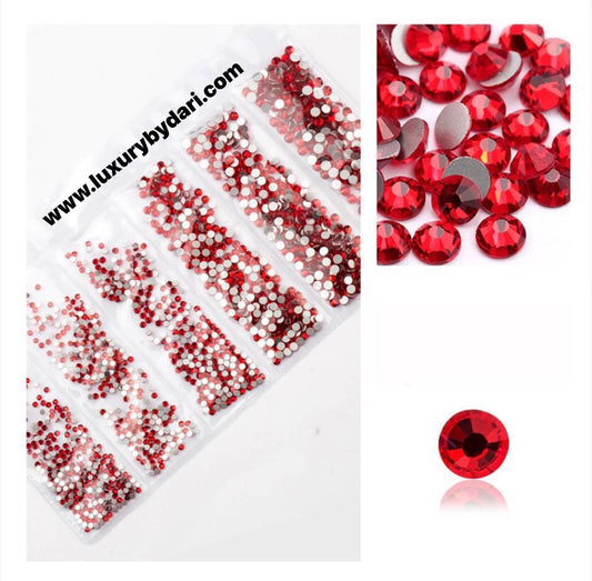 Rhinestones Mix- Red Pack