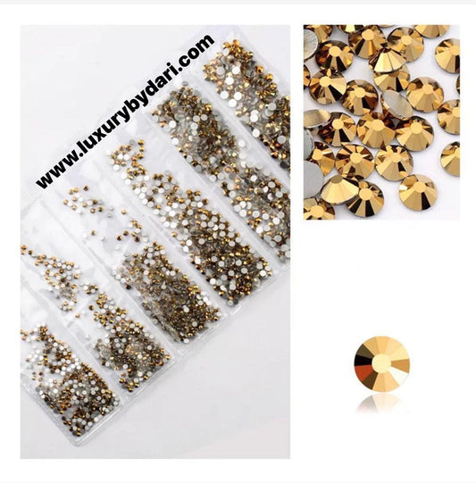 Rhinestones Mix- Gold Pack