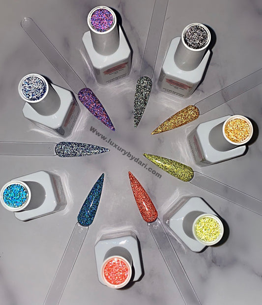 Reflective Gel Sparkly Star Collection #2