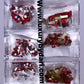 Rhinestone Box Black, Gold, & Red
