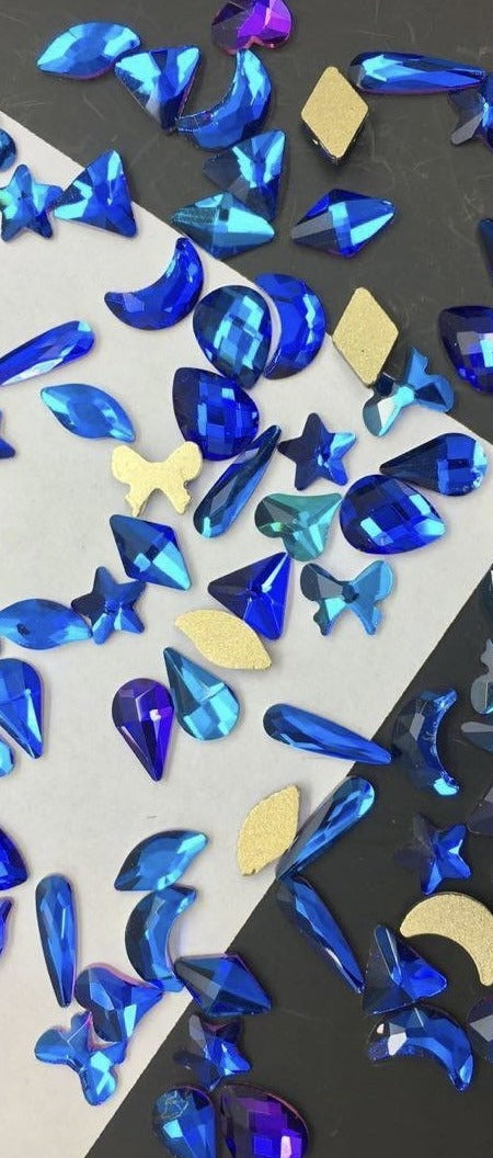 Rhinestones Mix- Blue/Purple