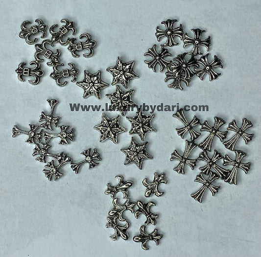 Cross Nail Charm-Black